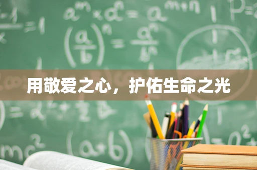用敬爱之心，护佑生命之光