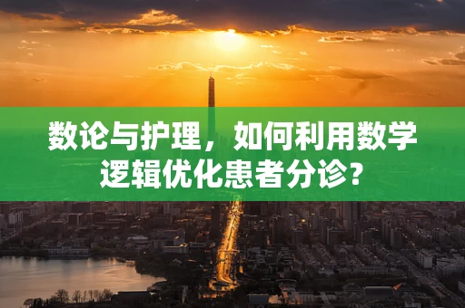 数论与护理，如何利用数学逻辑优化患者分诊？
