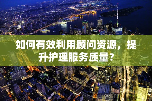 如何有效利用顾问资源，提升护理服务质量？