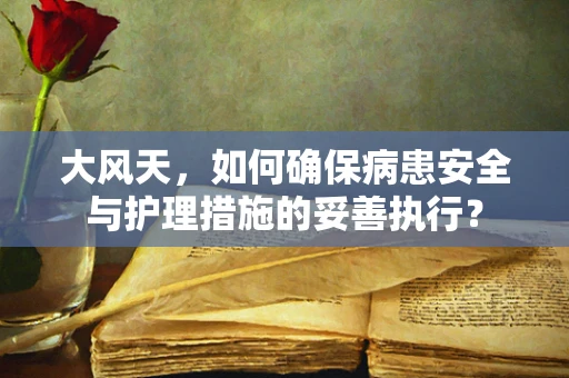 大风天，如何确保病患安全与护理措施的妥善执行？