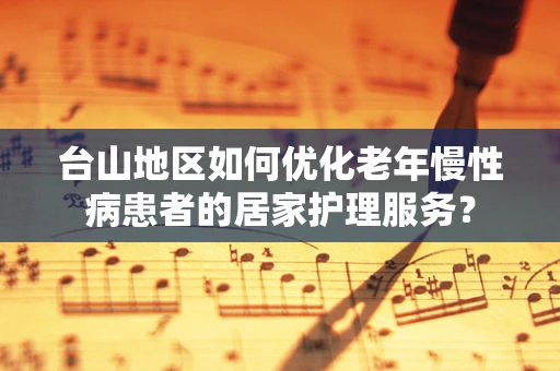 台山地区如何优化老年慢性病患者的居家护理服务？