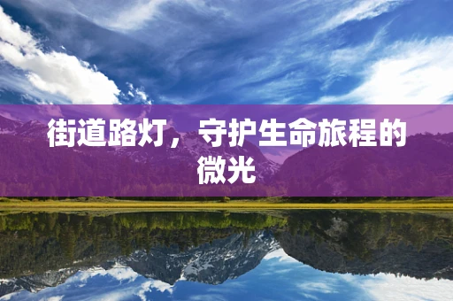 街道路灯，守护生命旅程的微光