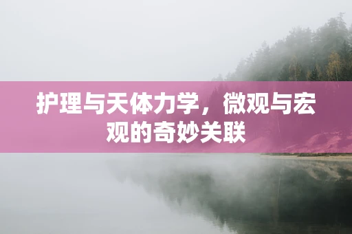 护理与天体力学，微观与宏观的奇妙关联