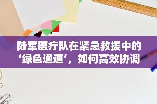 陆军医疗队在紧急救援中的‘绿色通道’，如何高效协调与实施？