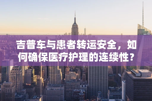 吉普车与患者转运安全，如何确保医疗护理的连续性？