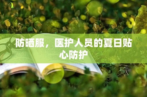 防晒服，医护人员的夏日贴心防护