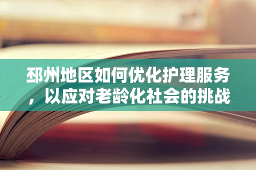 邳州地区如何优化护理服务，以应对老龄化社会的挑战？