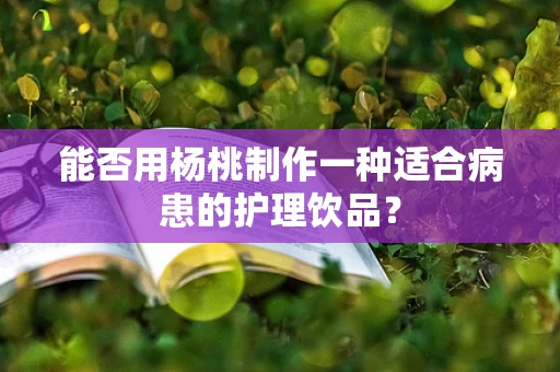 能否用杨桃制作一种适合病患的护理饮品？