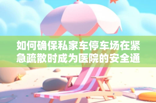如何确保私家车停车场在紧急疏散时成为医院的安全通道？
