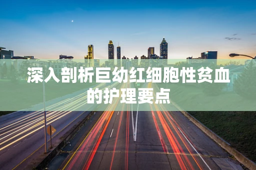 深入剖析巨幼红细胞性贫血的护理要点