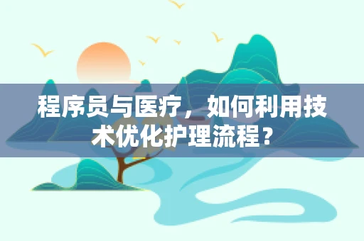 程序员与医疗，如何利用技术优化护理流程？