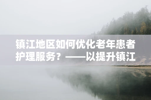 镇江地区如何优化老年患者护理服务？——以提升镇江地区老年患者护理质量为视角