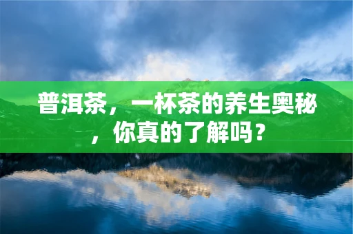 普洱茶，一杯茶的养生奥秘，你真的了解吗？