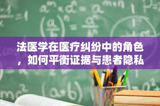 法医学在医疗纠纷中的角色，如何平衡证据与患者隐私？