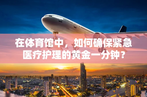 在体育馆中，如何确保紧急医疗护理的黄金一分钟？