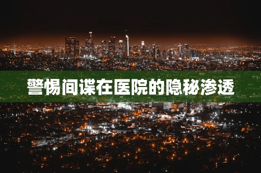 警惕间谍在医院的隐秘渗透