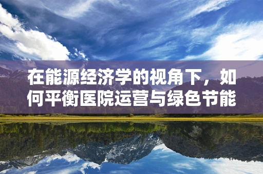 在能源经济学的视角下，如何平衡医院运营与绿色节能？