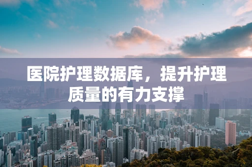 医院护理数据库，提升护理质量的有力支撑