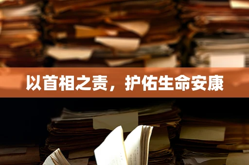以首相之责，护佑生命安康