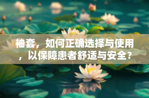 袖套，如何正确选择与使用，以保障患者舒适与安全？