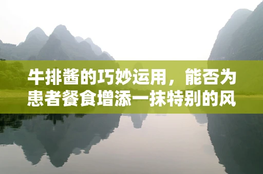 牛排酱的巧妙运用，能否为患者餐食增添一抹特别的风味？
