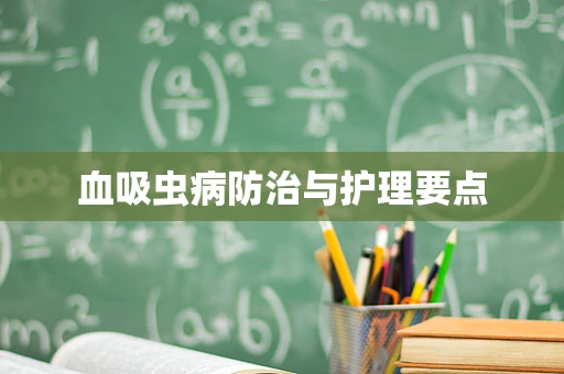 血吸虫病防治与护理要点
