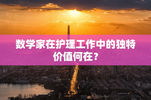 数学家在护理工作中的独特价值何在？