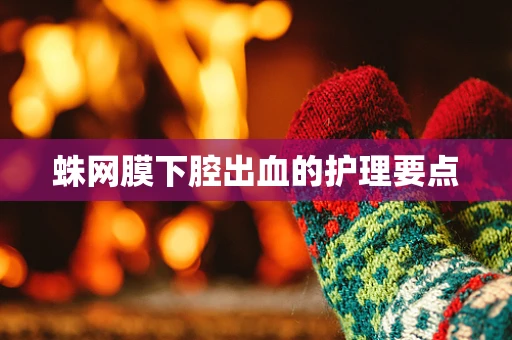 蛛网膜下腔出血的护理要点
