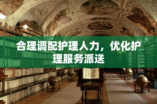 合理调配护理人力，优化护理服务派送