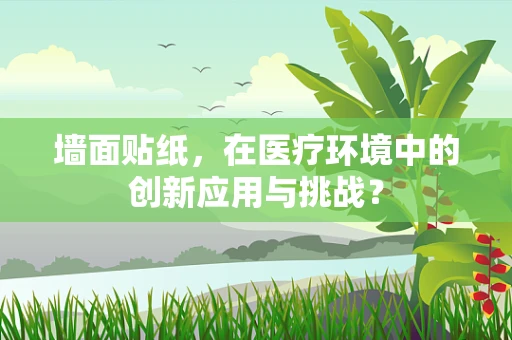 墙面贴纸，在医疗环境中的创新应用与挑战？