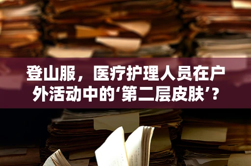 登山服，医疗护理人员在户外活动中的‘第二层皮肤’？