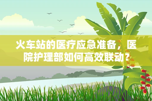火车站的医疗应急准备，医院护理部如何高效联动？