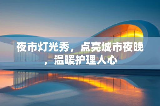 夜市灯光秀，点亮城市夜晚，温暖护理人心