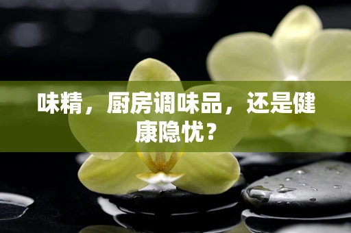 味精，厨房调味品，还是健康隐忧？