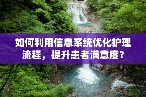 如何利用信息系统优化护理流程，提升患者满意度？