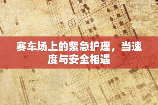 赛车场上的紧急护理，当速度与安全相遇
