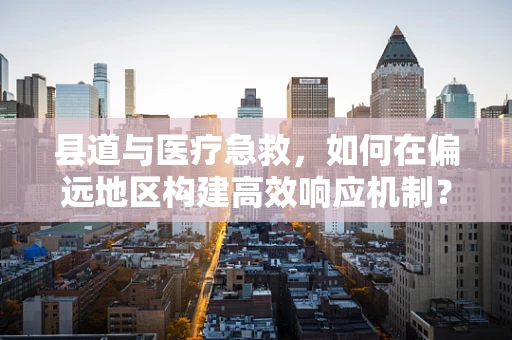 县道与医疗急救，如何在偏远地区构建高效响应机制？