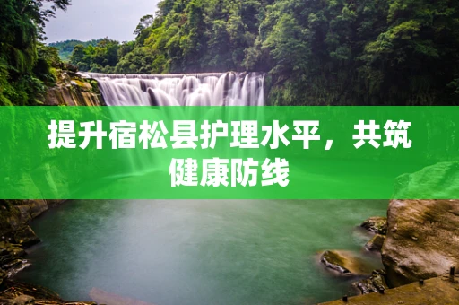 提升宿松县护理水平，共筑健康防线