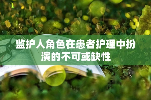 监护人角色在患者护理中扮演的不可或缺性