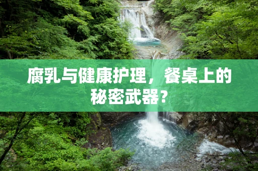 腐乳与健康护理，餐桌上的秘密武器？