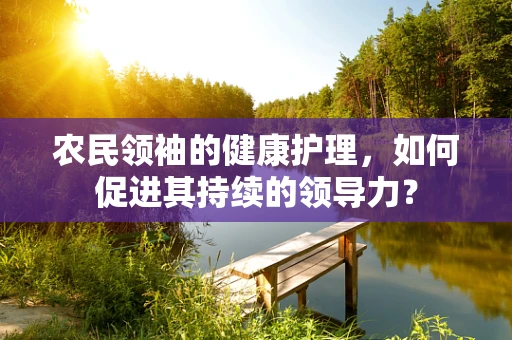 农民领袖的健康护理，如何促进其持续的领导力？
