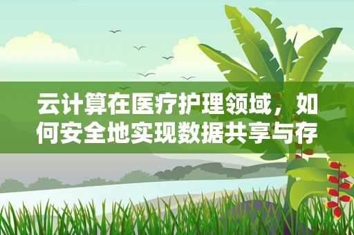 云计算在医疗护理领域，如何安全地实现数据共享与存储？