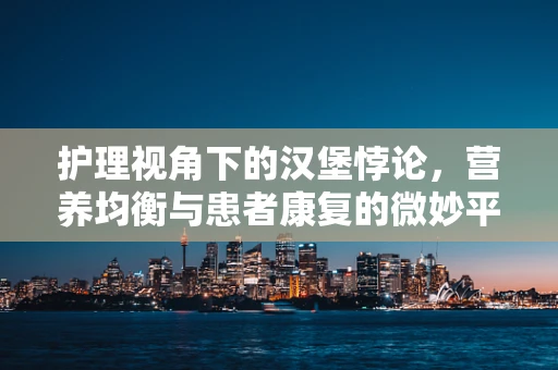 护理视角下的汉堡悖论，营养均衡与患者康复的微妙平衡