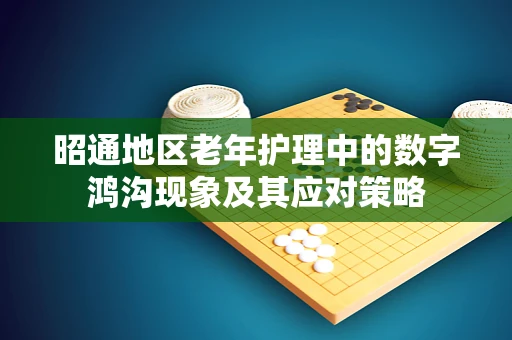昭通地区老年护理中的数字鸿沟现象及其应对策略