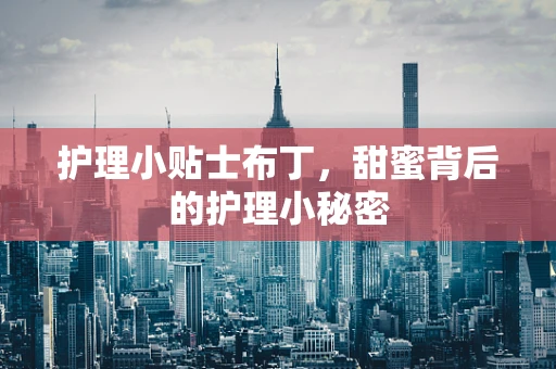 护理小贴士布丁，甜蜜背后的护理小秘密