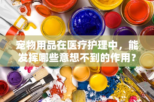 宠物用品在医疗护理中，能发挥哪些意想不到的作用？