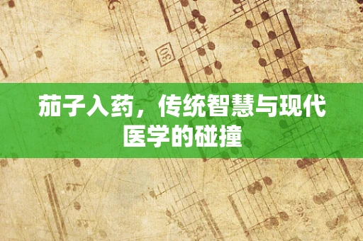茄子入药，传统智慧与现代医学的碰撞