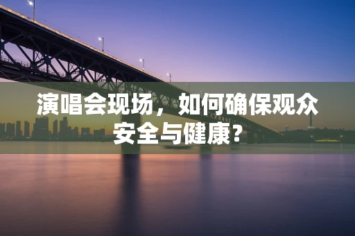 演唱会现场，如何确保观众安全与健康？