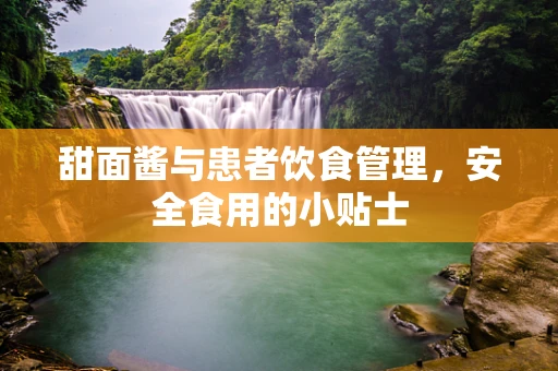 甜面酱与患者饮食管理，安全食用的小贴士