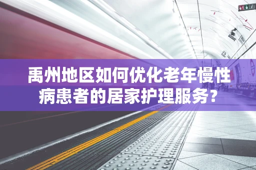 禹州地区如何优化老年慢性病患者的居家护理服务？